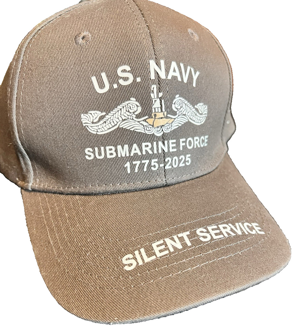 NEW U.S. Navy Submarine Force 1775-2025 Service Veteran Baseball cap hat Gray